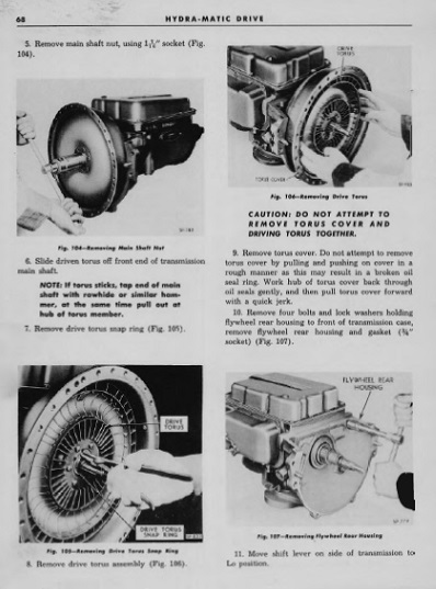 Hydramatic Transmission Oil Pan Gasket 1946-1964 