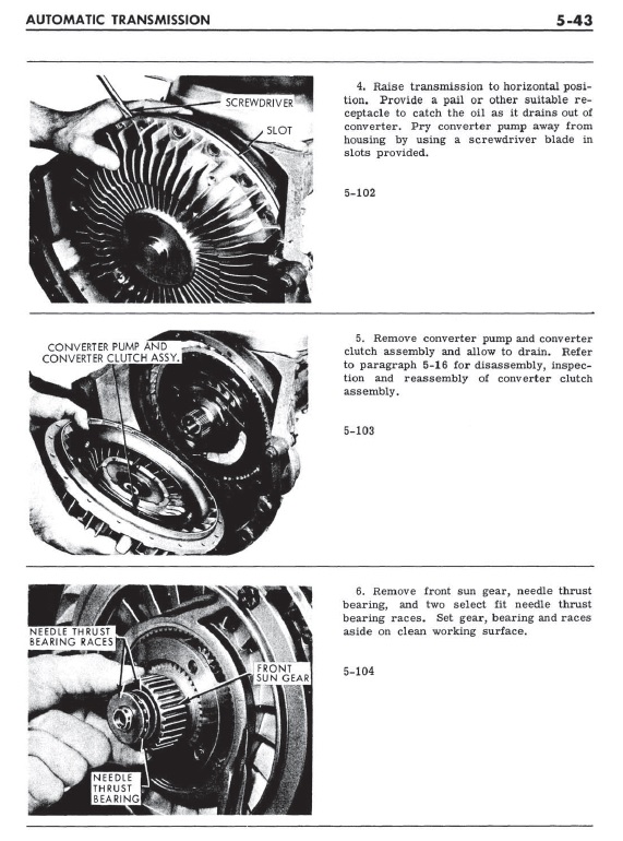Buick Double Path Transmission Automatique Révision Joint & Joint Kit 1961-1963