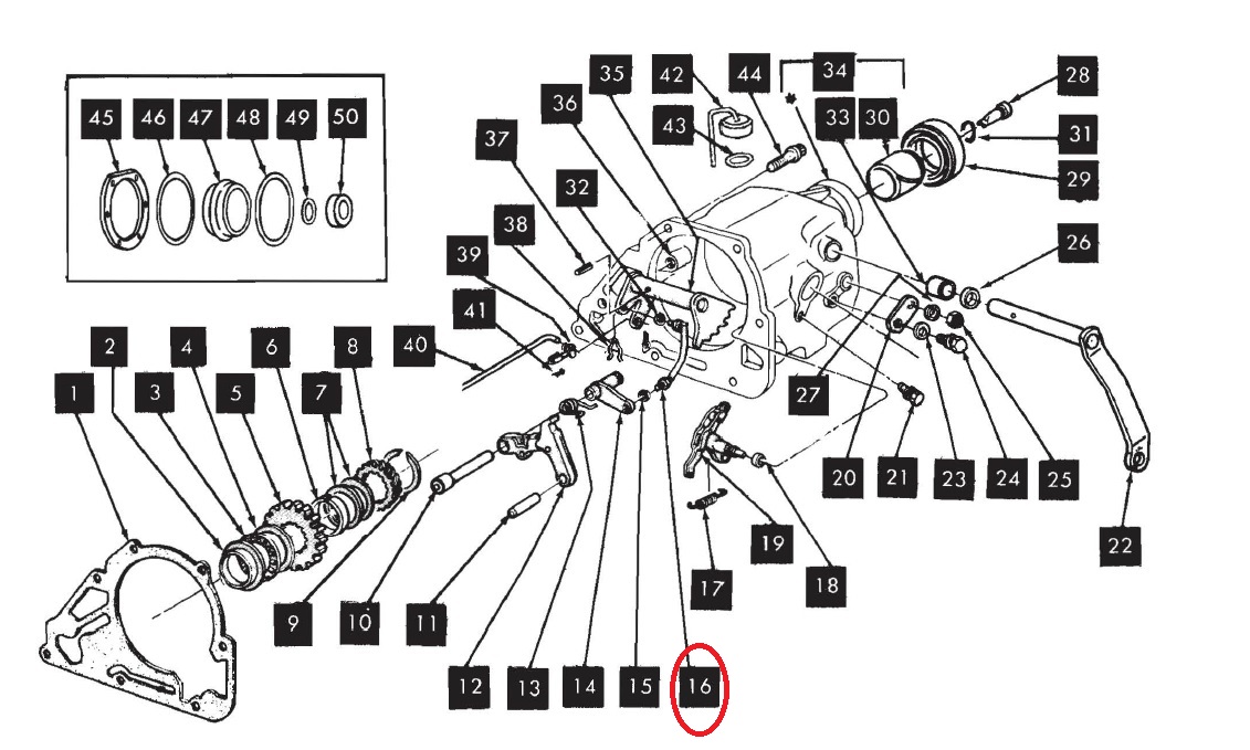 Dynaflow Overhaul Kit Master Rebuild 1948-1956